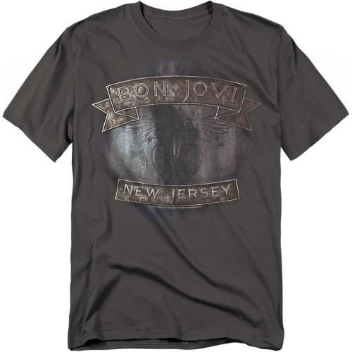 Bon Jovi Unisex Adult New Jersey T-Shirt