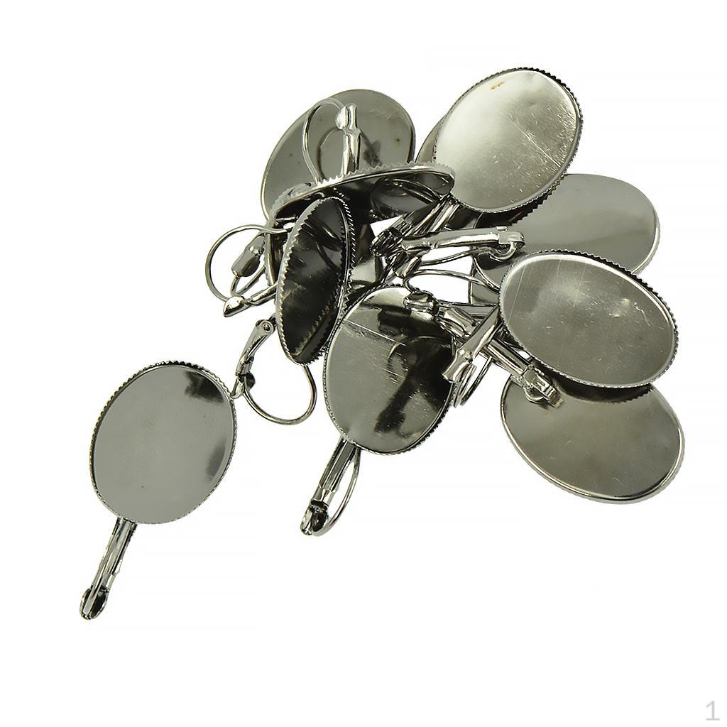 

12 Pieces Earring Hook Jet Black