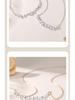 "Wisteria" 999 Pure Silver Necklace: High-End Smile Pendant for Women - Luxury Collarbone Gift Set