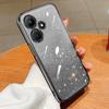 KEYSION Luxury Plating Glitter Phone Case for Infinix Hot 30i 30 Transparent Soft TPU Shockproof Back Cover for Infinix Hot 30 30i