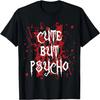 Söt men psykopatisk blodstänk rolig T-shirt