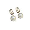 Elegant C-Shaped Metal & Faux Pearl Stud Earrings - Women's Light Luxury, Versatile, Niche Fashion