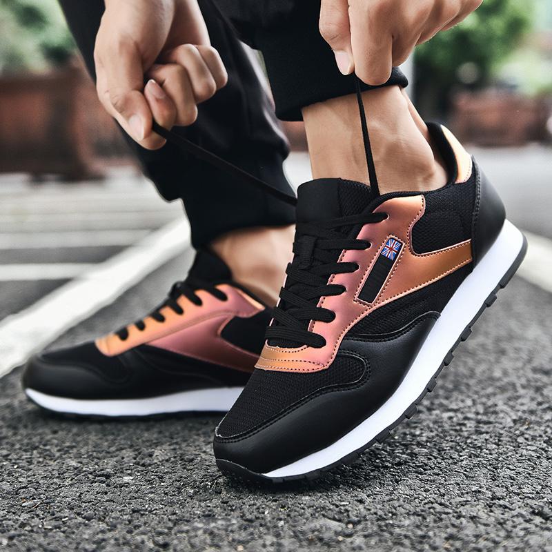 Модные новые кожаные и сетчатые мужские повседневные туфли мужские весенние мужские — фото 5