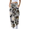 Women's Sports Pants With Pockets Fashion Halloween Print Elastic Waist Pants Casual Sweatpants Pants