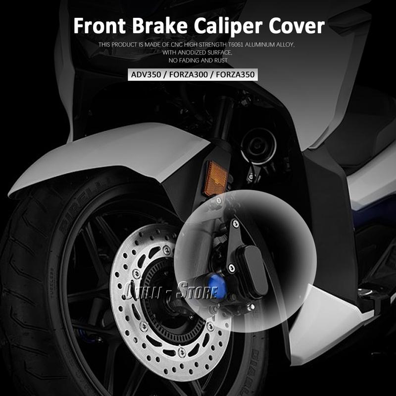 CNC Front Brake Disc Caliper Left Protector Decorative Cover Guard For HONDA ADV350 ADV 350 Forza300 Forza350 NSS350