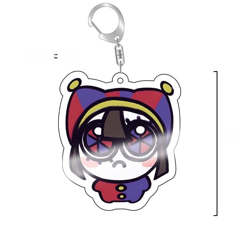 DIGITALER ZIRKUS Magischer Acryl Baby Schlüsselanhänger Schmuck Campusbezogenes Produkt Kulturelle Kreativität Freund Geschenktüte Anhänger Souvenir