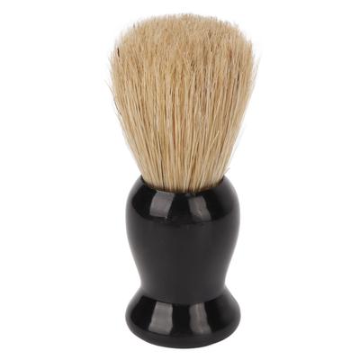 Beard Brush Multipurpose Glossy Black Paint Easy Foaming Synthetic Men Shaving Brush for Home Salon