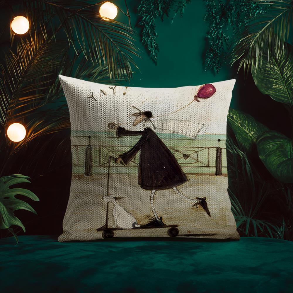 Fashion Sam Toft Cushion Cover Natural Linen Pillow Case Double-Sided Print Decorative Sofa Pillowcase Home Decor Gift