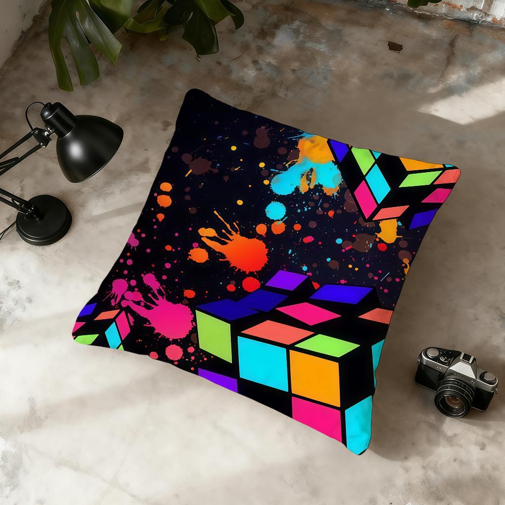 R-R-Rubiks C-Cube cushion cover Home Office Convenient Nordic Simplicity Hit With Zipper Cushion Cover