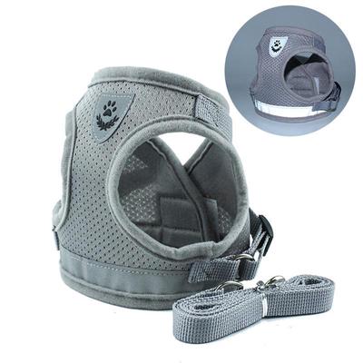 Vest Harness Leash Adjustable Dog Collar Chest Strap With Traction Rope