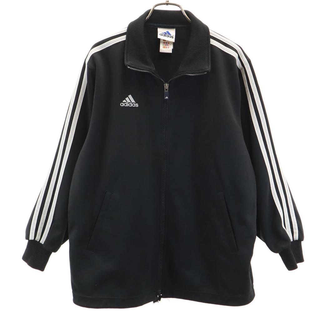 Adidas Track Jacket Black Jersey Men's Used