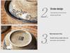 6,5" Keramik-Nudelschale mit Deckel - Bento-Box-Stil für Studenten, Ramen, Reis und Mensa-Geschirr.