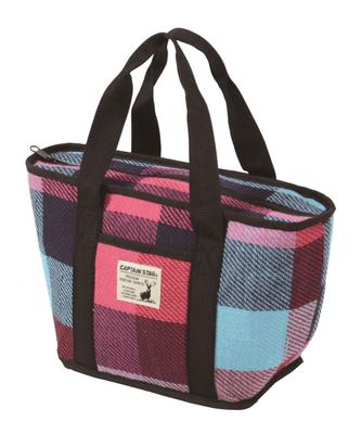 Captain Stag Brushed Tote Cooler (CAPTAIN STAG) Bag, 4L, Blue/Pink, UE-538