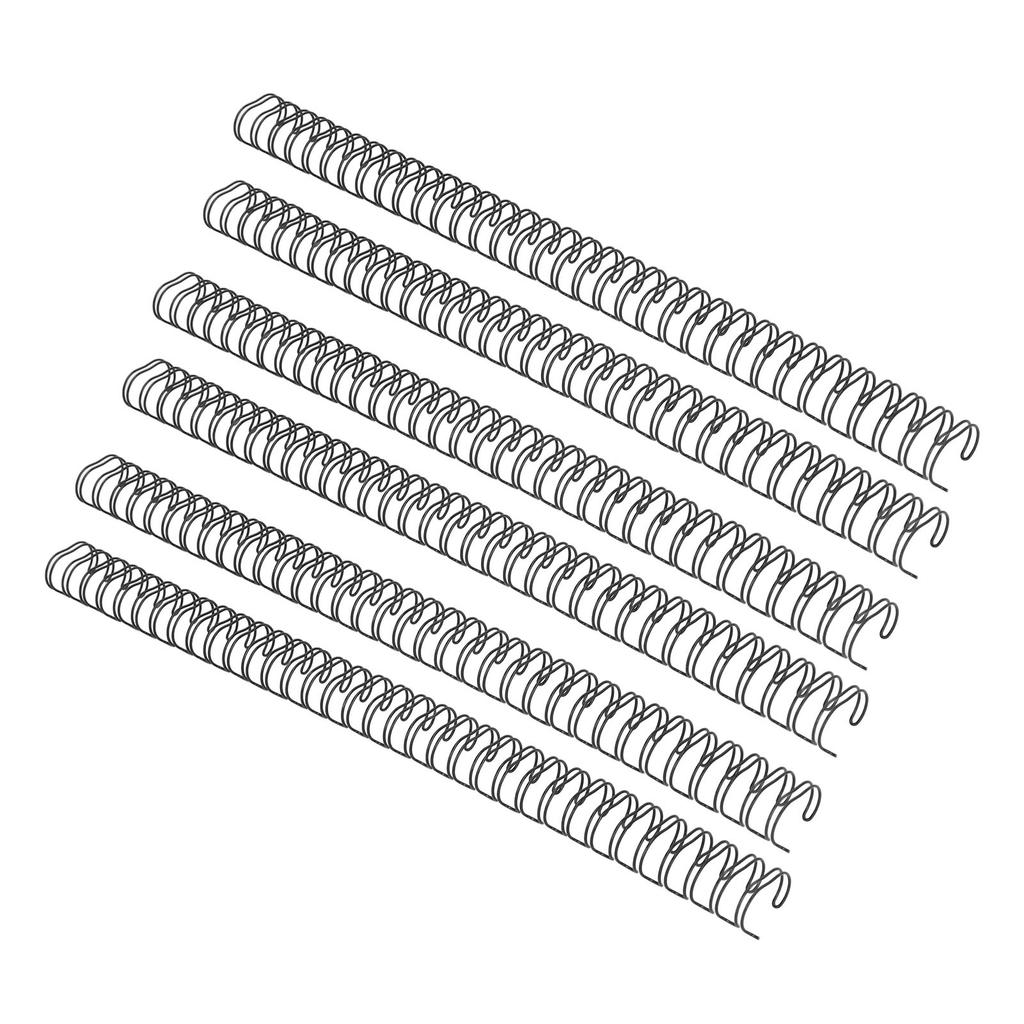 50Pcs Double   Wire Binding Spine 180 Sheet Capacity 3:1 Pitch 34   19mm Diameter Set Kit for   Paper