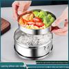 Ruhan 304 Stainless Steel Round 2-Layer Lunch Box