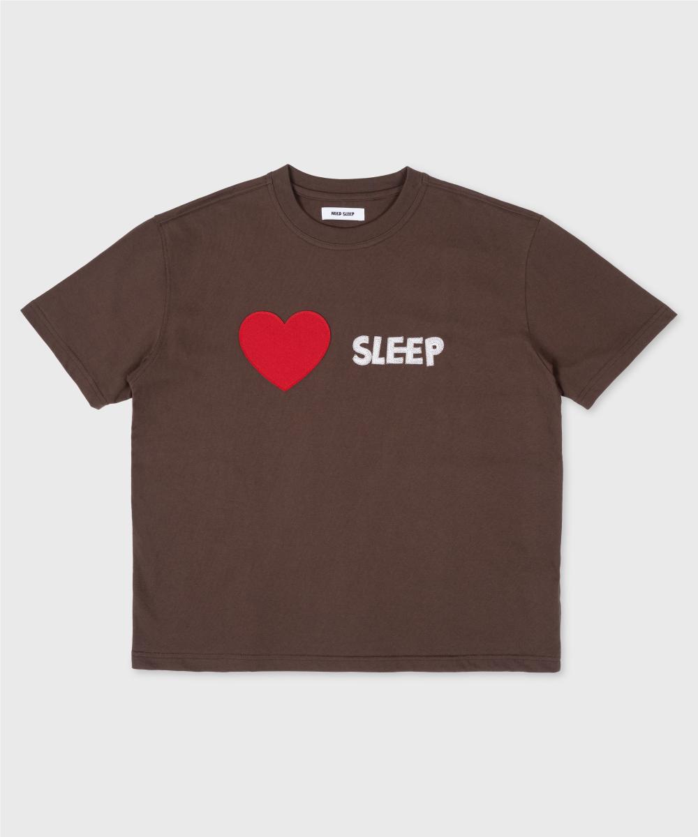 Need Sleep I Love Sleep Tee[Brown] 1