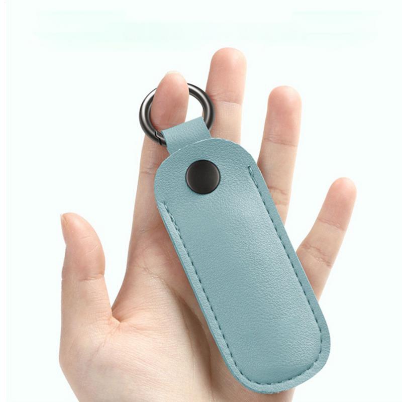 Leather U Disk Pouch Protective Cover Storage Bag USB Flash Drive Memory Stick Case Key Ring Holder Digital Accessories
