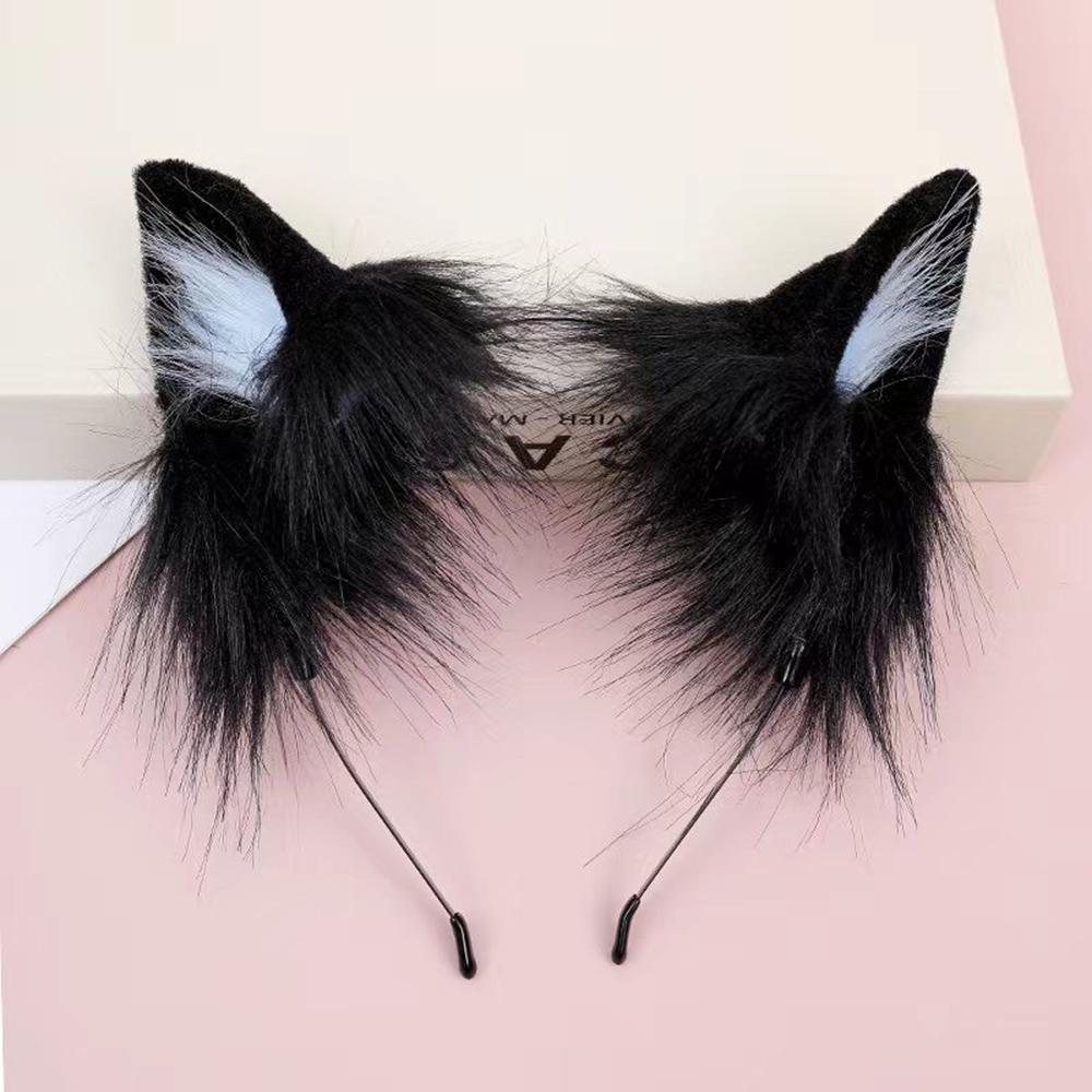 Cute Plush Antler Headband Fashion Cosplay Deer Ear Head Hoop Hair Bands Holiday Party Christmas Women Hair Accessories