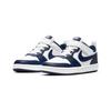 Nike Court Borough 2 White Blue Low Top Skateboard Shoes Children Aged 3 7 Years Old BQ5451-107
