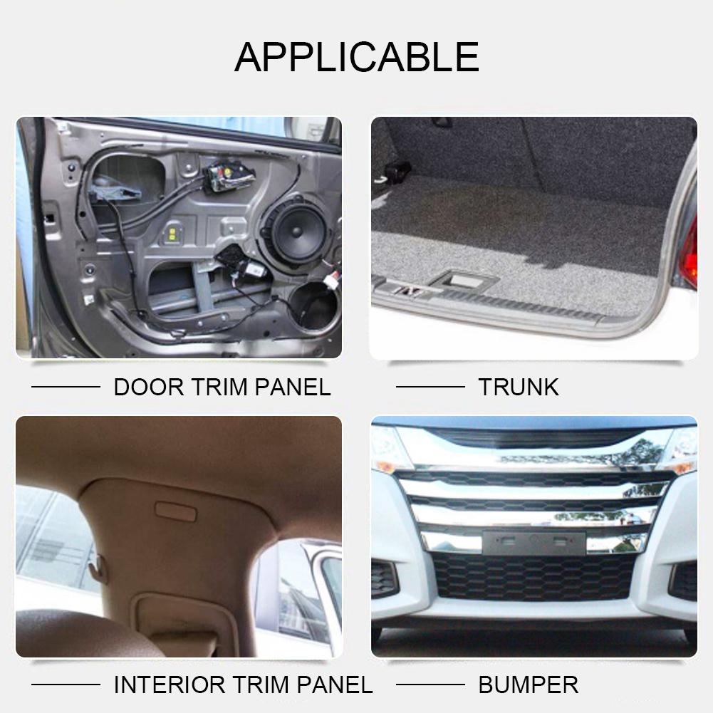 350pcs Assorted Car Body Plastic Push Pin Rivet Fasteners Trim Moulding Clip Kit W  Screwdriver