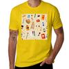 Tools and Materials for Creativity and Painting Seamless Pattern TShirt Cotton Graphic Tees Anime T Shirts for Men Cotton