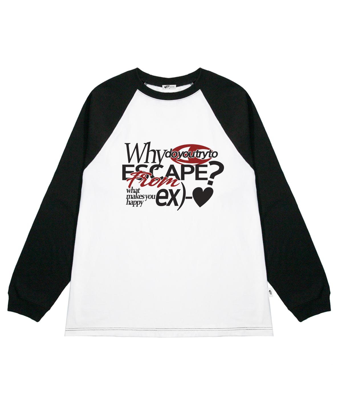 Escape From Ex Heart Print Long Sleeve Black M