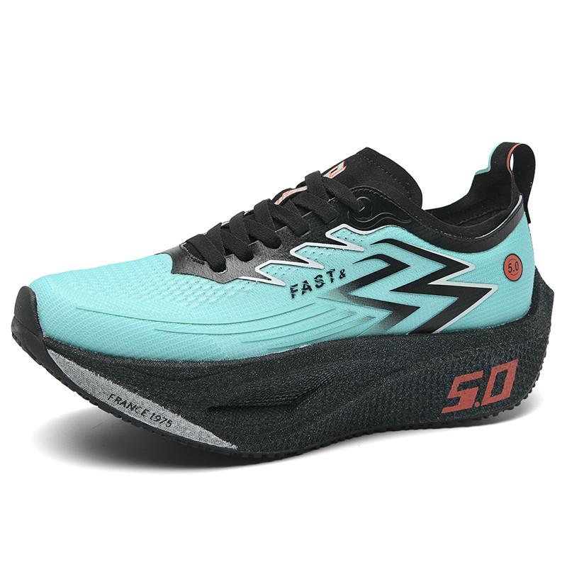 Couple Shoes 2025 New Professional Racing Light Elastic Shock Absorption Carbon Board Running Shoes Light Breathable Casual Versatile Sports Shoes