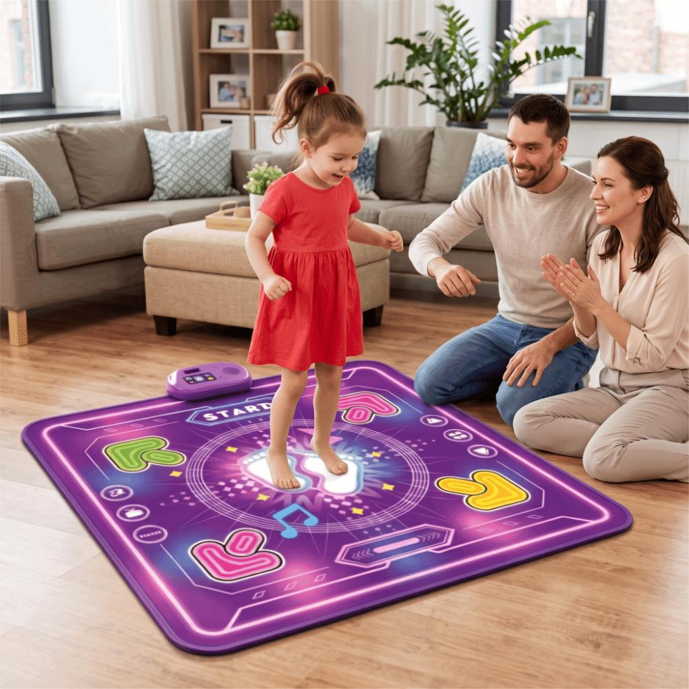 Double Players Mode Electronic Dance Mat Wireless Bluetooth Music Dance Mat  Indoor Toy