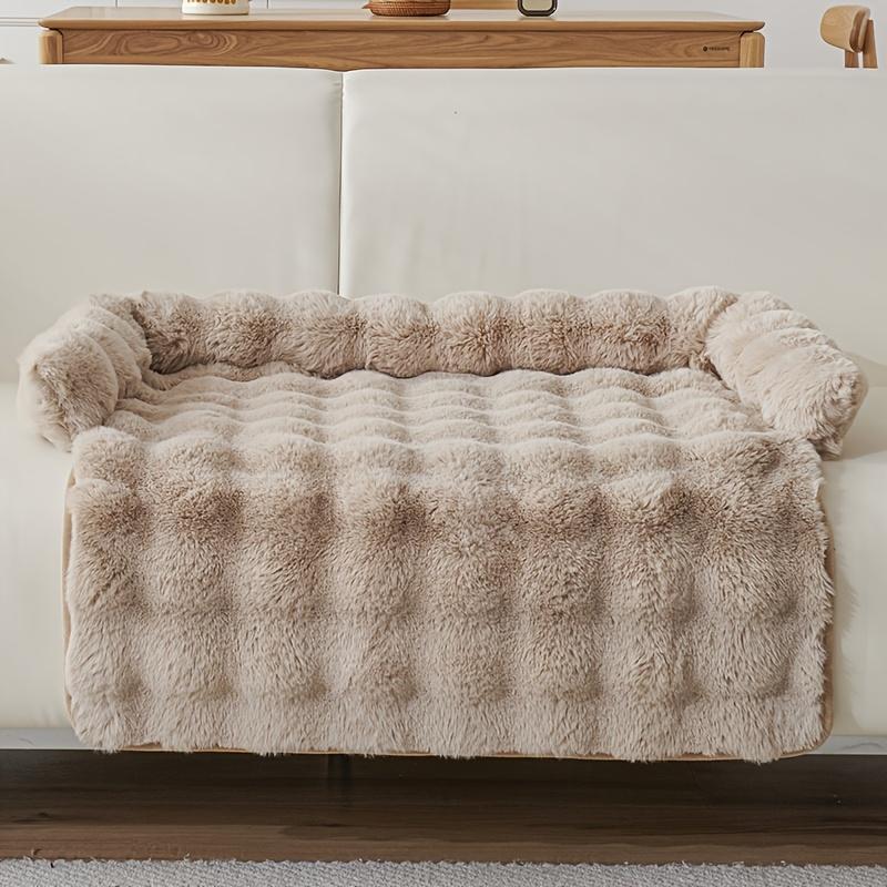 Winter Comfort Dogs Bed Imitation Rabbit Hair Pets Mat Warm Thickened Puppy Kitten Sofa Mat Anti Slip Soft Cat Nest Pet Supplies