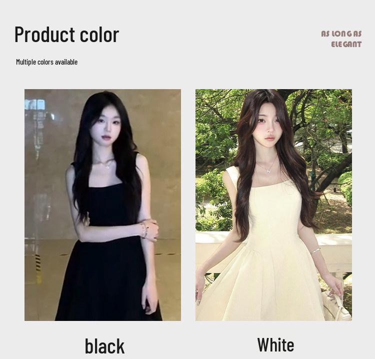 2026 New Yellow Sleeveless Spaghetti Strap Dress for Petite Women: Beautiful Early Spring/Summer Vest Skirt