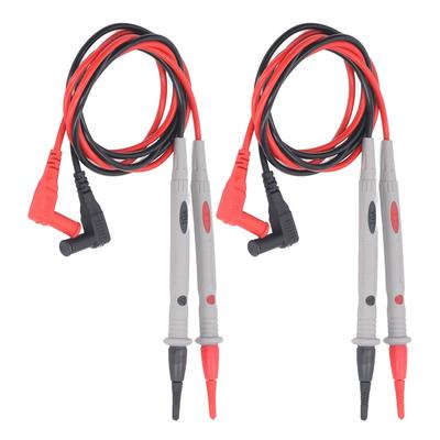 2 Set Multimetre Test Uçları Silikon Test Probu İğneleri Elektrik Test Kablosu Kiti Evrensel