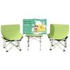 Portable Outdoor Camping Folding Table & Moon Chair Set
