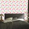 Wallpaper Flowers white, powder pink, coral and lime 50x1000