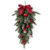 2 Stück Weihnachten Türkränze 55cm Mehrzweck Künstliche Weihnachten Hängende Türgirlande Dekoration für Zuhause