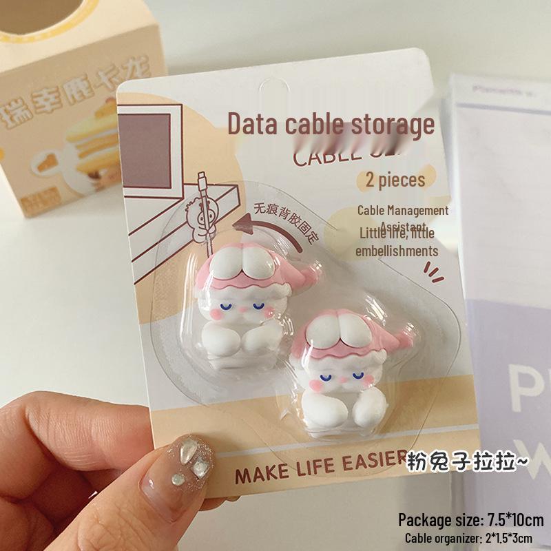 Desktop Cable Organizer: No-Trace, Punch-Free Clip for Mobile and Charging Cables