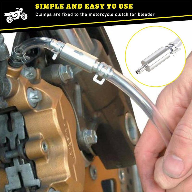 Direct supply motorcycle fuel pipe, hydraulic brake, bleeder tool, check valve, oil extraction pipe