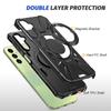 Pevné ochranné pouzdro na stojan pro Samsung Galaxy A35 5G A55 A15 A54 A34 A14 A05S S23 FE S24 Ultra Finger Ring Holder Kryt na telefon