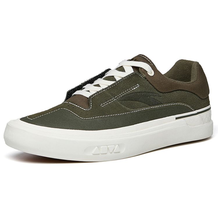 Anta Ao Li Skate Series Men Skateboarding Sneakers Black Ivory White 112218011-4