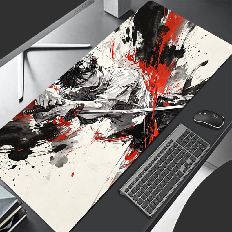 Cooles ESports Mauspads Professionelle Gamer Tastaturmatte JJujutsu Kaisen Anime Schreibtischmatte Rutschfestes Gaming-Mauspad Großer Teppich