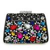 Large Blue Stone Evening Bag Rhinestone Clutch Purse Women Luxury Wedding Purse Bridal Party Formal Crystal Handbags Diamond