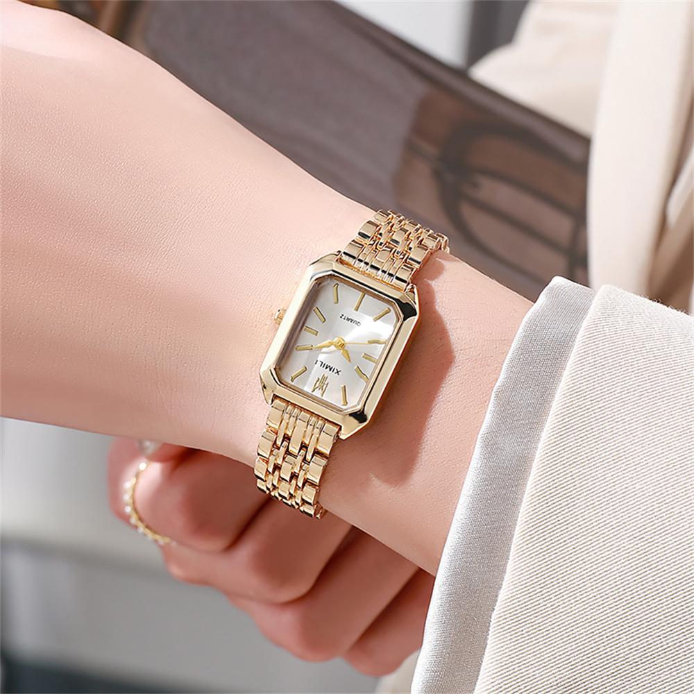 New Fashion Women's Minimalist Square Quartz Lovers Watch Casual Sports Women Gift Clock Watches