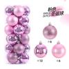 24pcs/set 3cm Christmas Balls Christmas Tree Ornaments Ball Xmas Hanging Tree Pendants Home Party Decor 2025 New Year Gift