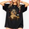 Poodle Drinking Beer Graphic T-Shirt, Sarcastic Dog Meme Shirt, Poodle Lovers Gift, Dog Mom Dad Shirt, Funny Animal Drinking Tee