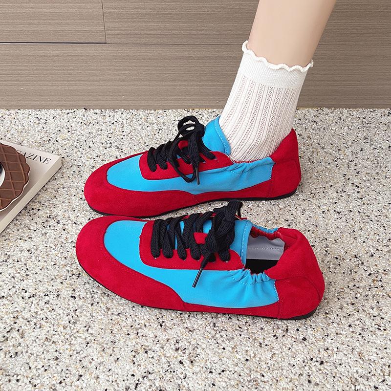 

Women s new soft-soled soft-faced women s shoes board shoes high-end sense lightweight casual lace-up single shoes 35