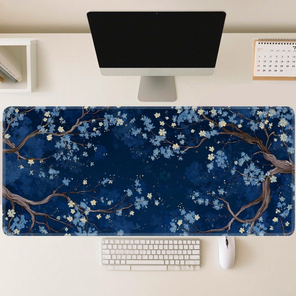Professional Desk Mouse Pad Wide Desk Mat Soft Cloth Surface Stable Rubber Base for Home Office PC Laptop Work Desk Daily Comput 300x800x2mm
