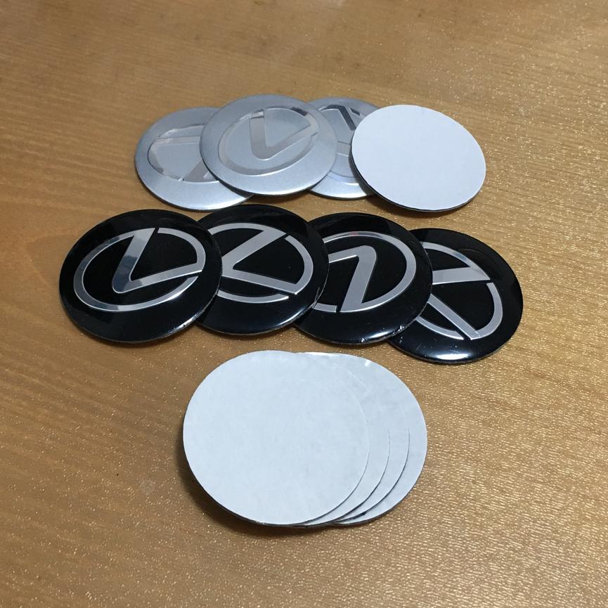 4pcs 56/60/65mm Car Wheels Center Cap Hub stickers For Lexus LS IS GS GX LC RZ RX EX RX300 IS350 ES300 GS350 CT200h GX460 RX500