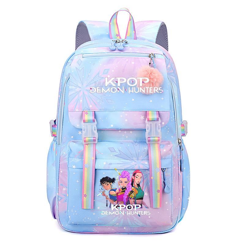 Ins style witch hunter group printing student backpack hot sale new KPop large capacity student backpack