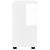 TULUM Bathroom Cabinet Set High Gloss White 60 X 34 X 63 Cm