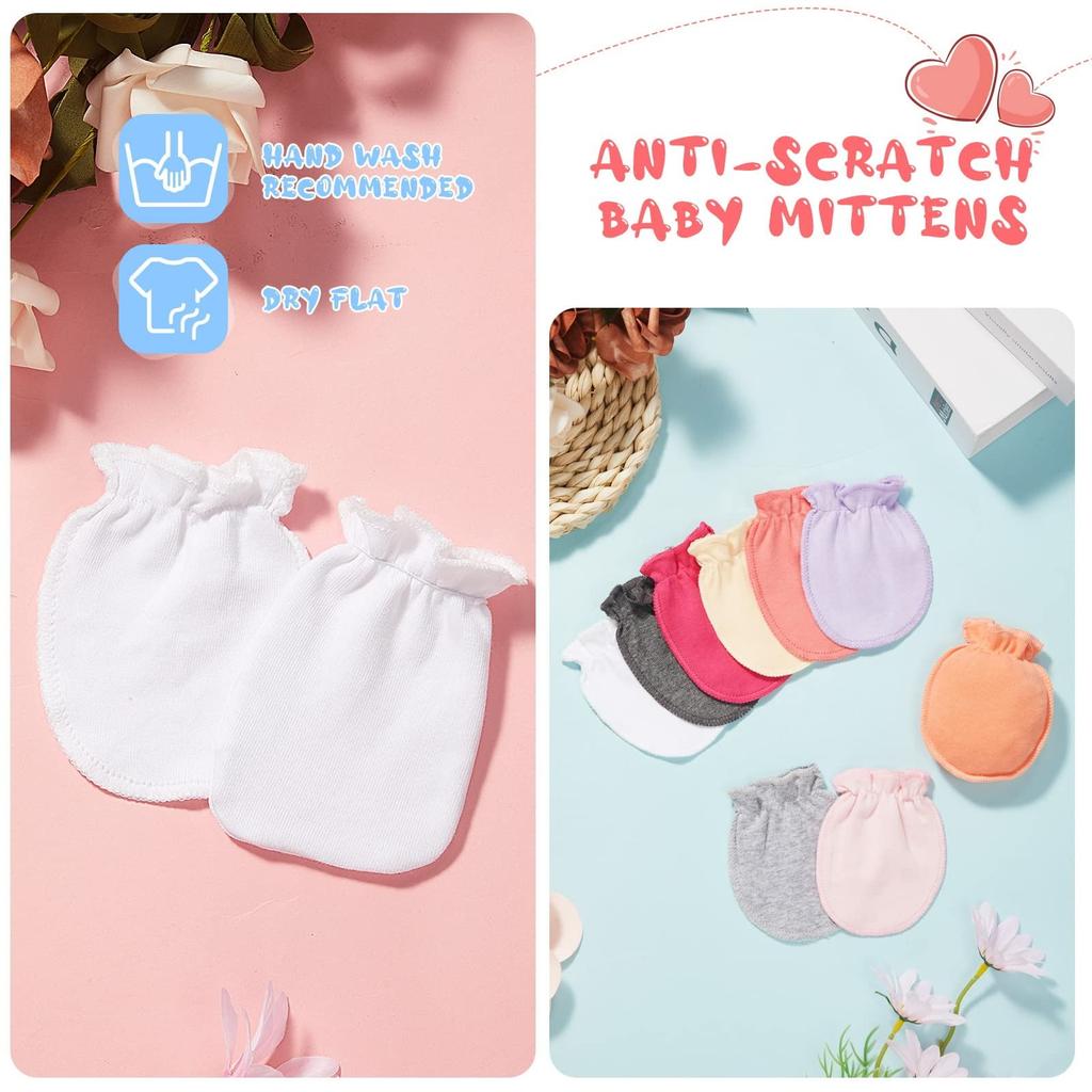 Mănușile pentru nou-născuți fără zgârieturi sunt potrivite pentru băieți și fete cu vârsta cuprinsă între 0-6 luni