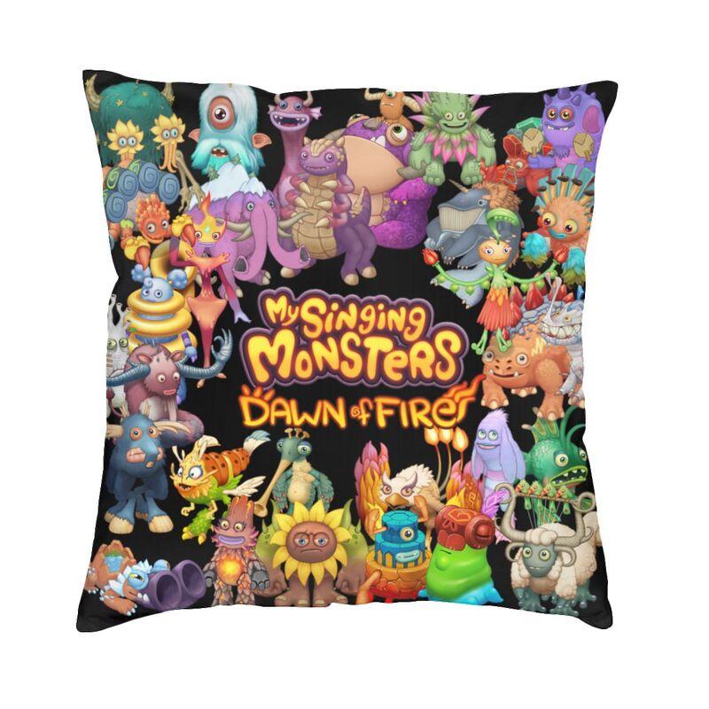 Fashion My Singing Monsters Game Anime Cartoon Throw Pillow Cover Home Decorative Custom Square Cushion Cover 45x45 Pillowcover